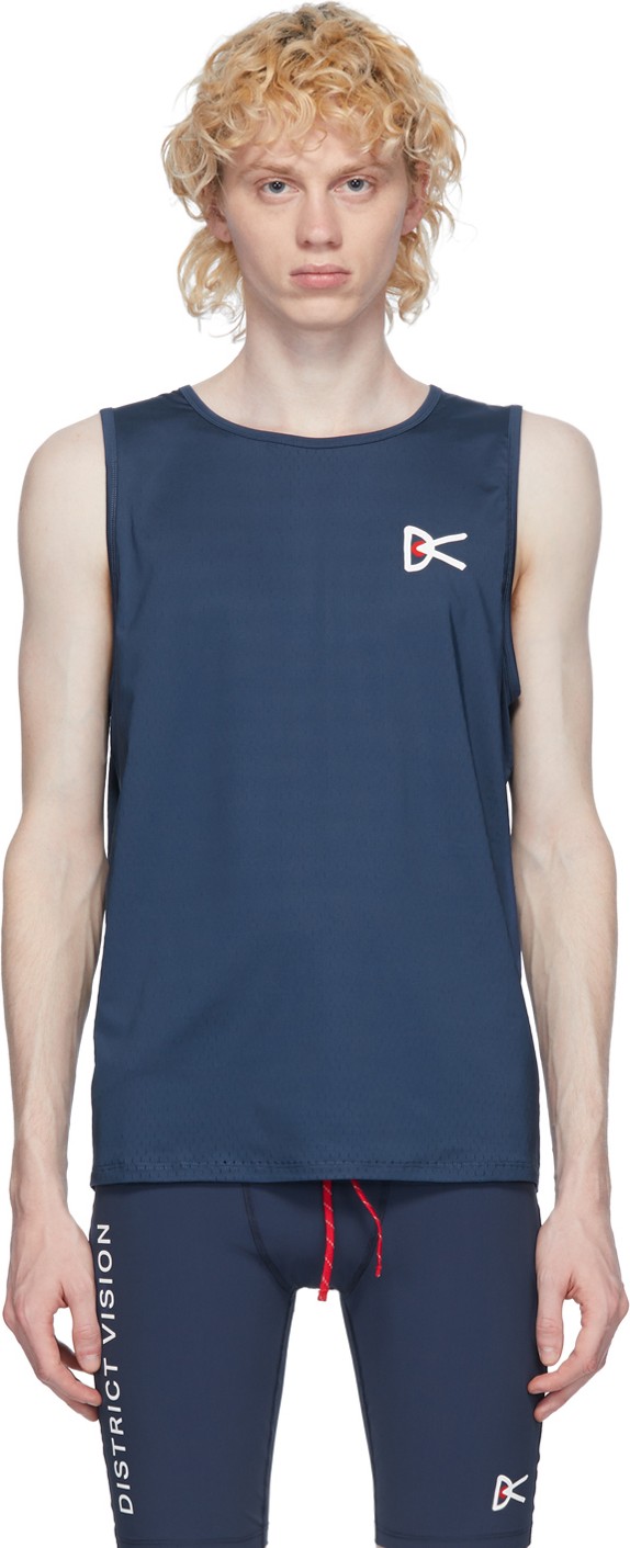 District Vision Blue Air-Wear Tank Top