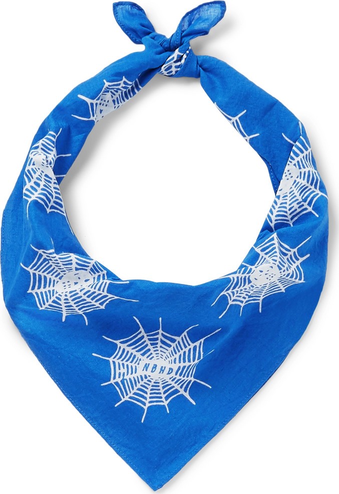 Neighborhood Printed Cotton-Voile Bandana