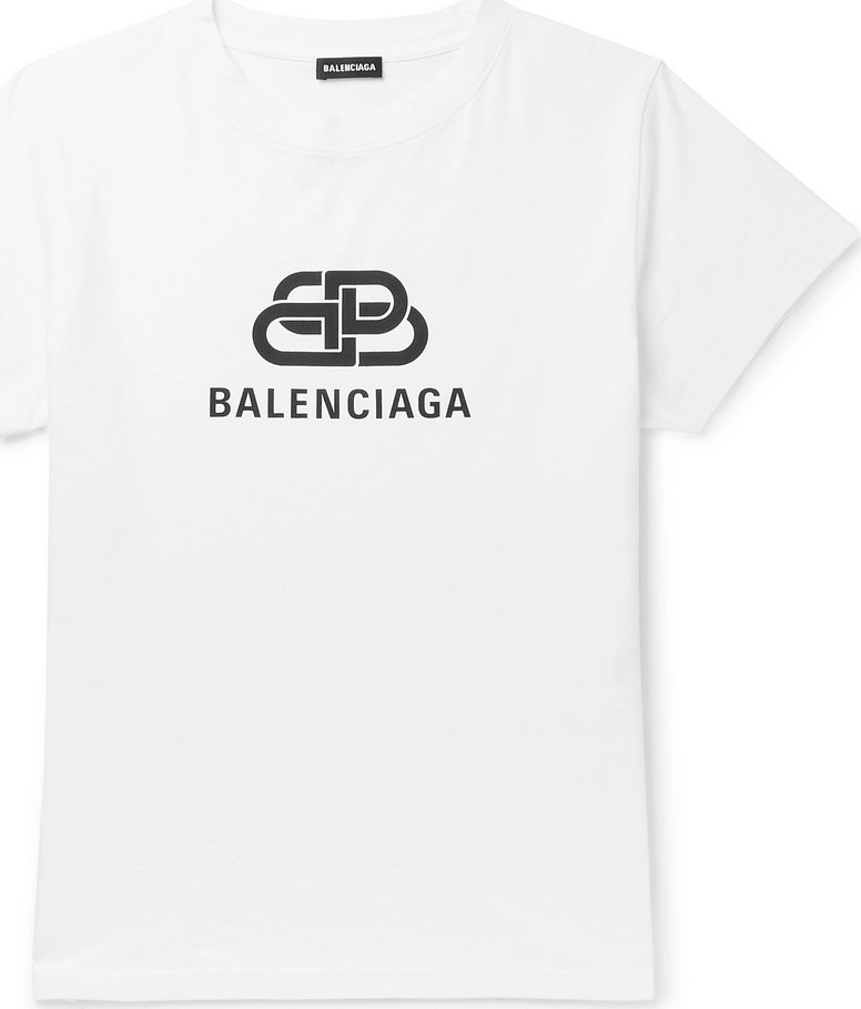 Balenciaga Slim-Fit Logo-Print Cotton-Jersey T-Shirt