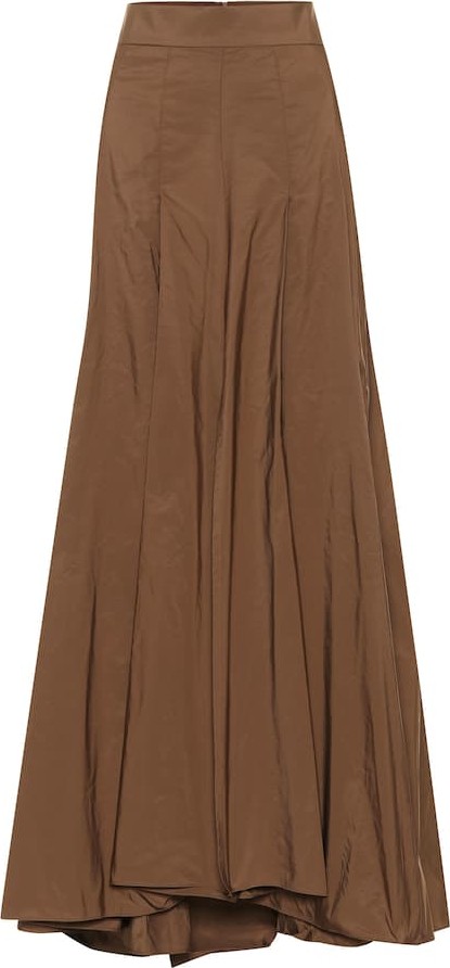 Brunello Cucinelli Silk-blend maxi skirt
