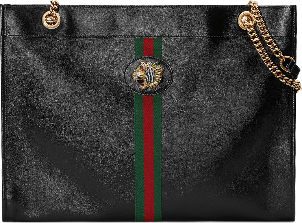Gucci Linea Rajah Large Leather Tote Bag