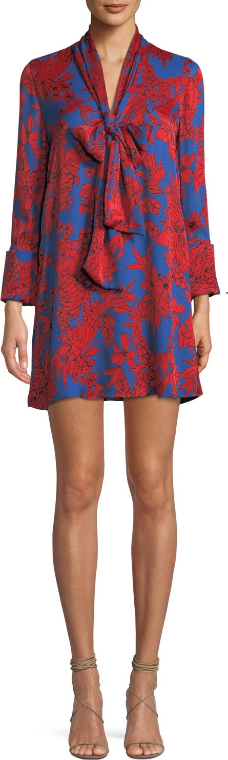 Alice + Olivia Gwenda Paneled Tunic Dress