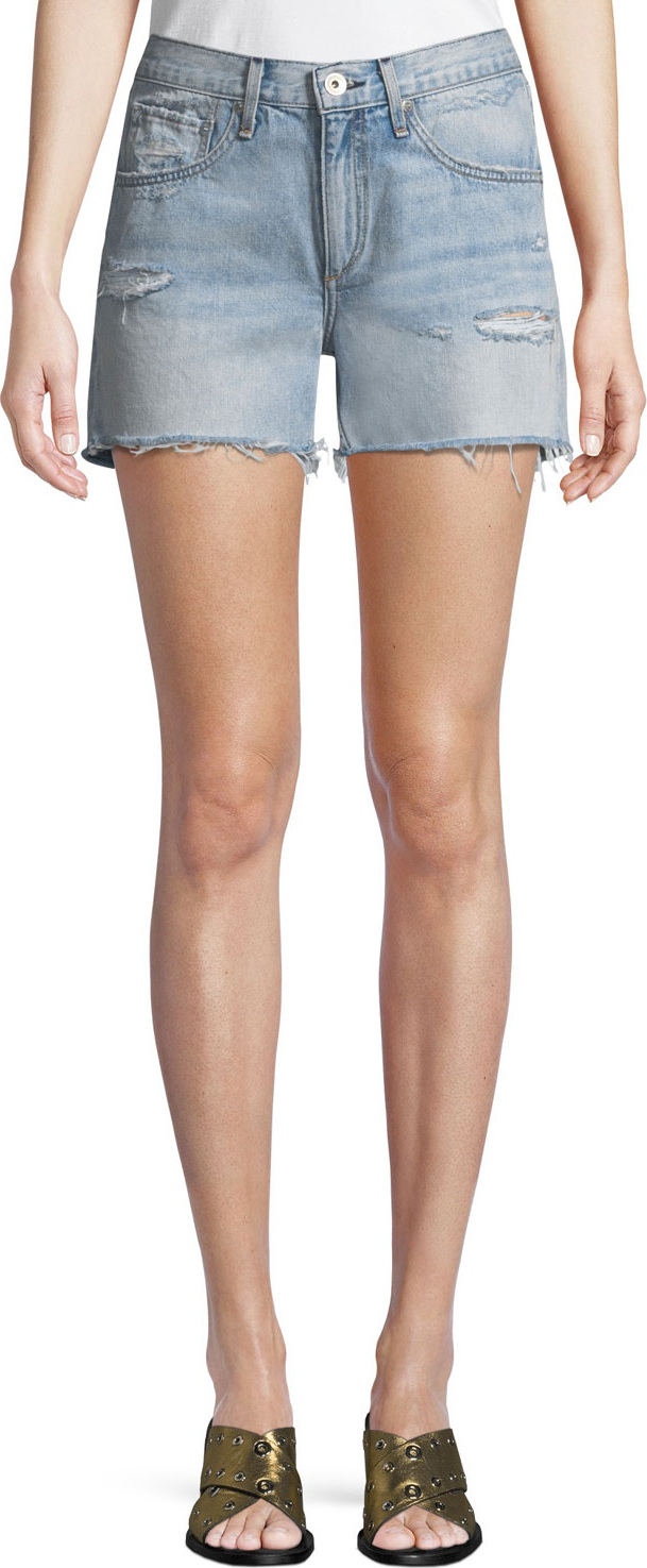 Rag & Bone Cutoff Distressed Denim Shorts