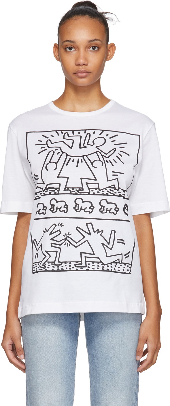 Etudes White Keith Haring Edition Unity T-Shirt