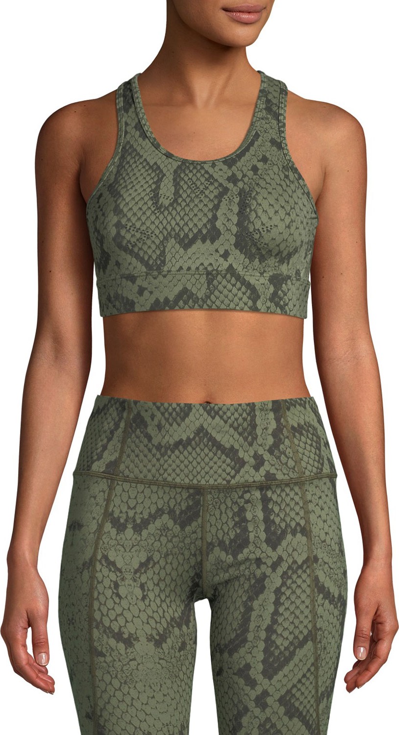 Varley Berkeley Snake-Print Performance Bra Varley Berkeley Snake-Print Performance Bra