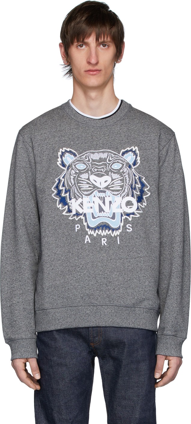 KENZO Grey Tiger Sweatshirt