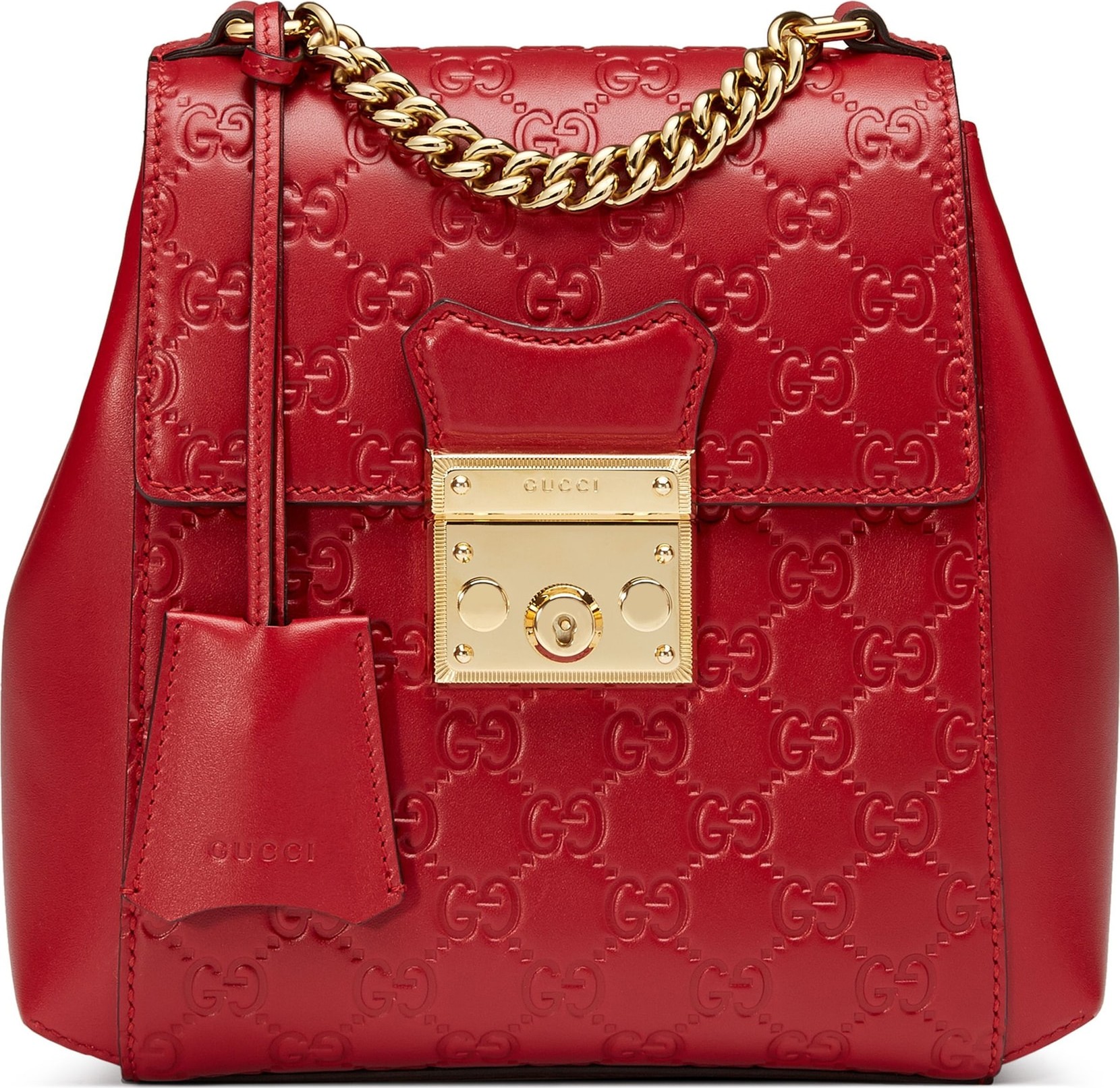 Gucci GG Supreme Leather Padlock Backpack