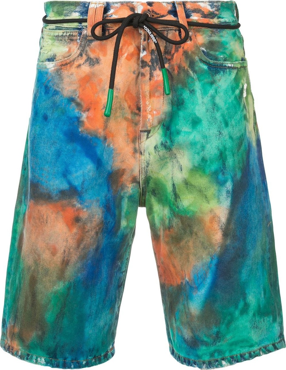 Off White tie dye Denim short