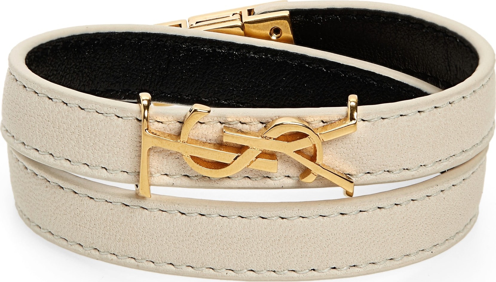 Saint Laurent Opyum YSL Double Wrap Bracelet