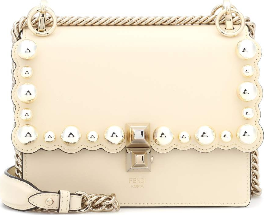 Fendi Kan I Small leather shoulder bag