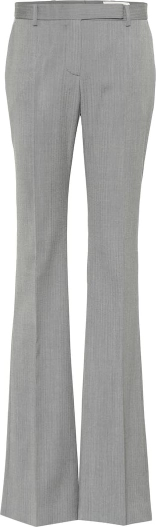 Alexander McQueen Striped wool flared pants