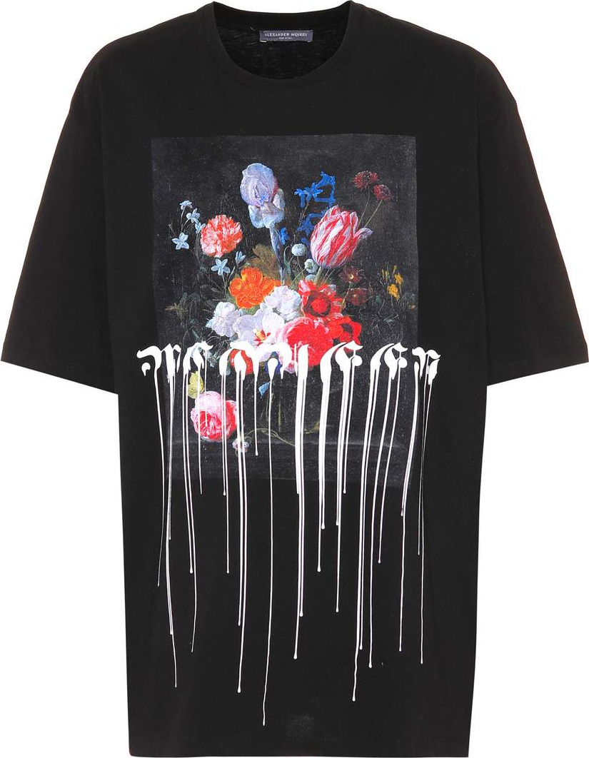 Alexander McQueen Printed cotton T-shirt
