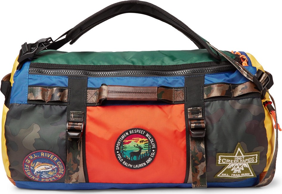 Polo Ralph Lauren Appliquéd Colour-Block Nylon Duffle Bag