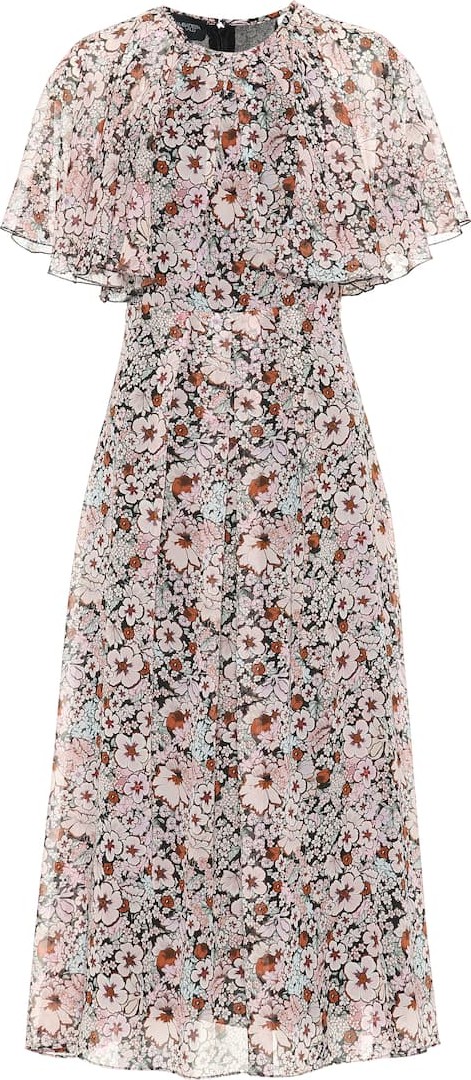 Giambattista Valli Floral silk-chiffon midi dress