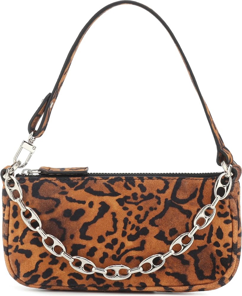 By Far Rachel Mini suede shoulder bag