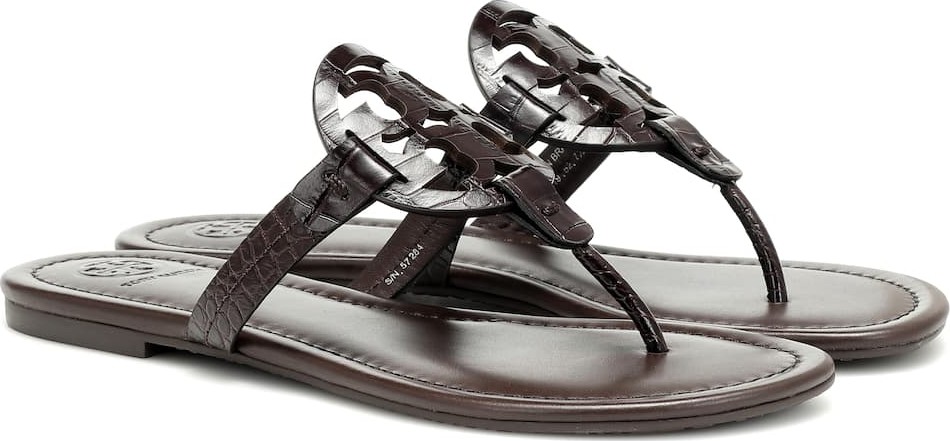 Tory Burch Miller croc-effect leather sandals