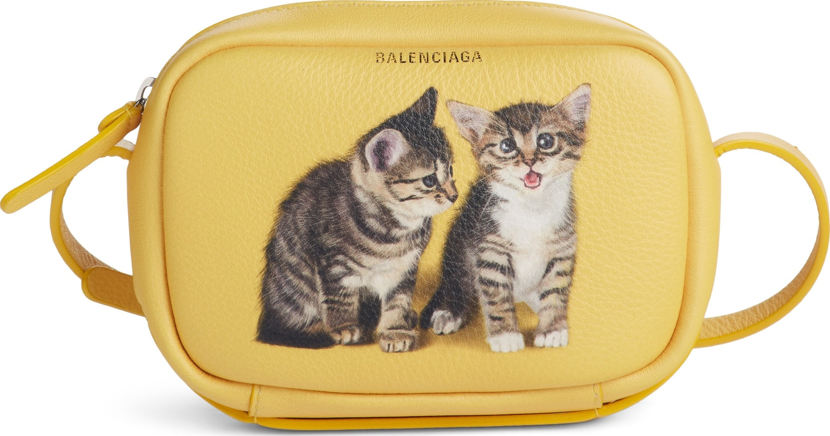 Balenciaga Extra Small Kittens Calfskin Leather Camera Bag