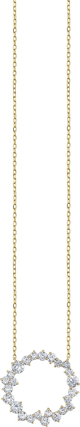 Sydney Evan 14k Diamond Cocktail Circle Necklace