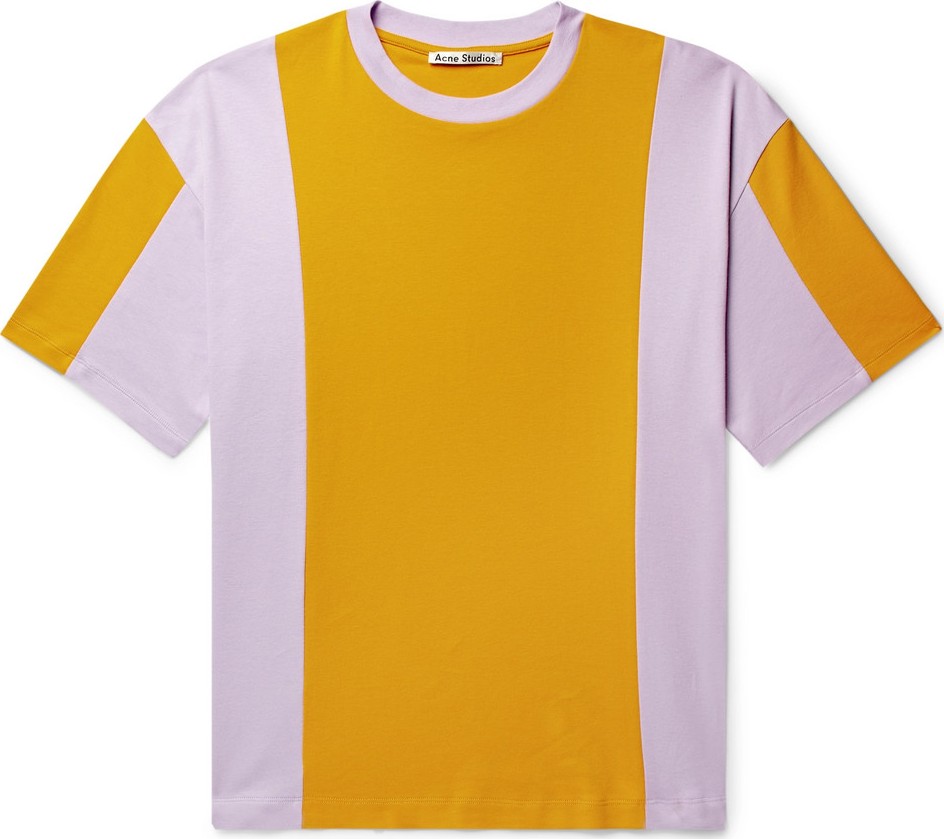 Acne Studios Eban Colour-Block Cotton-Jersey T-Shirt