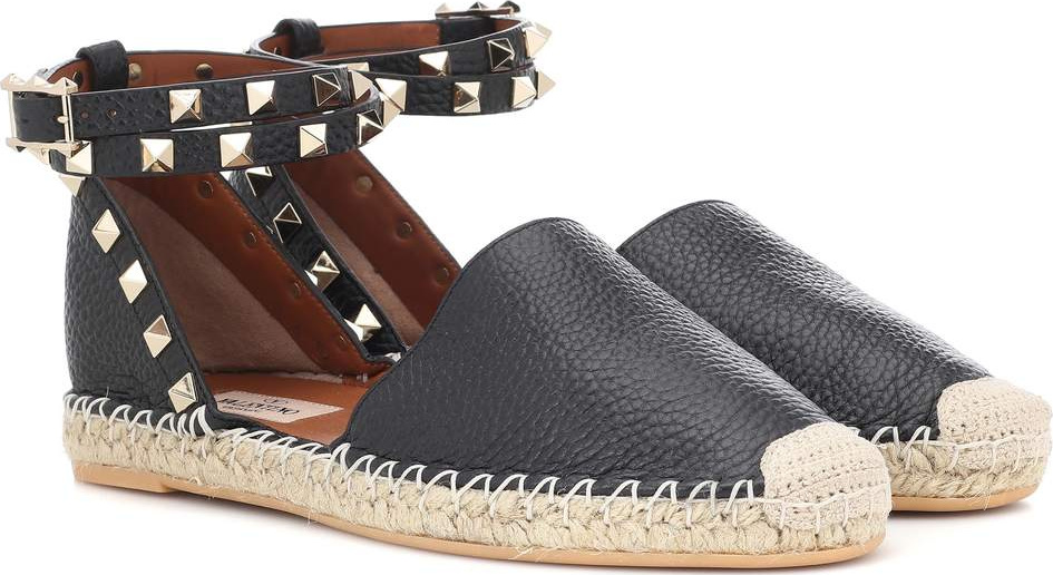 Valentino Valentino Garavani Rockstud leather espadrilles