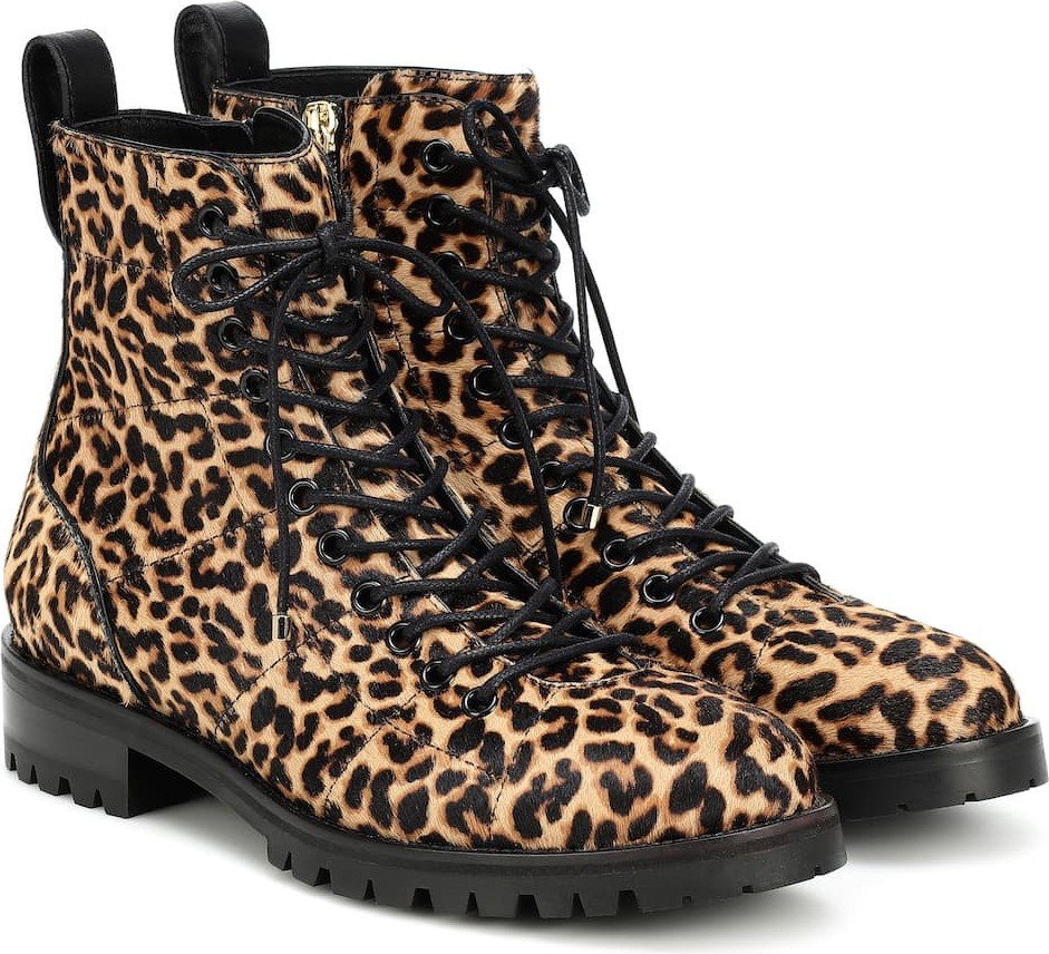 Jimmy Choo Cruz Flat calf hair ankle boots