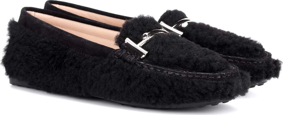 Tod's Double T shearling loafers