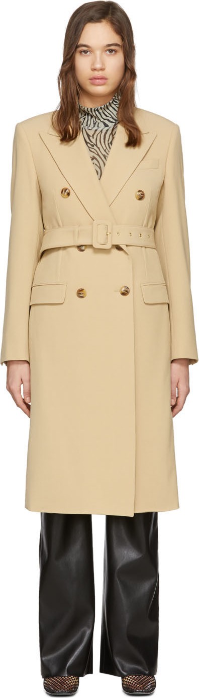 Nanushka Beige Greta Coat