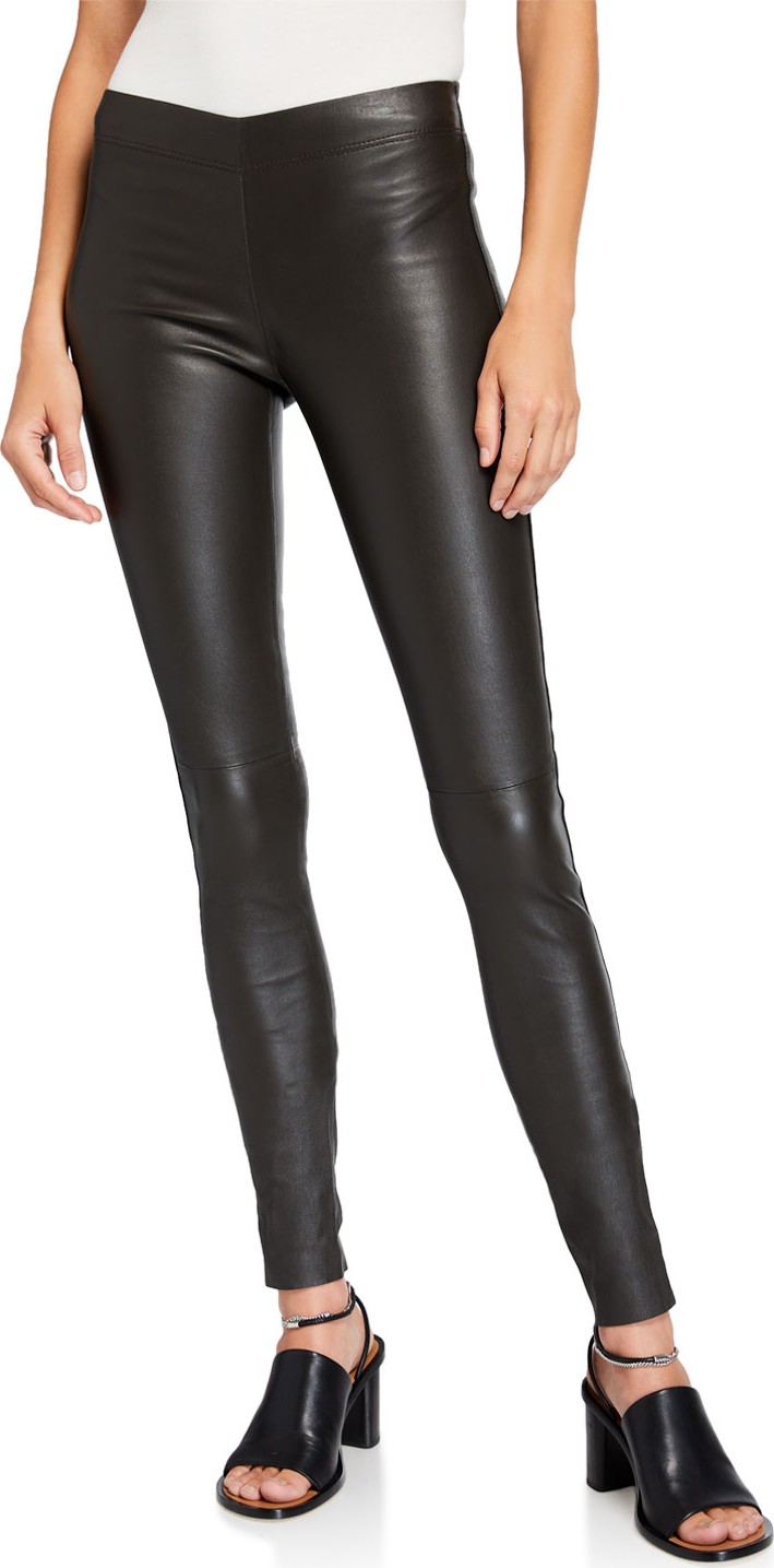 Joseph Stretch Leather Leggings