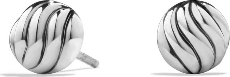 David Yurman Sculpted Cable Stud Earrings in Sterling Silver