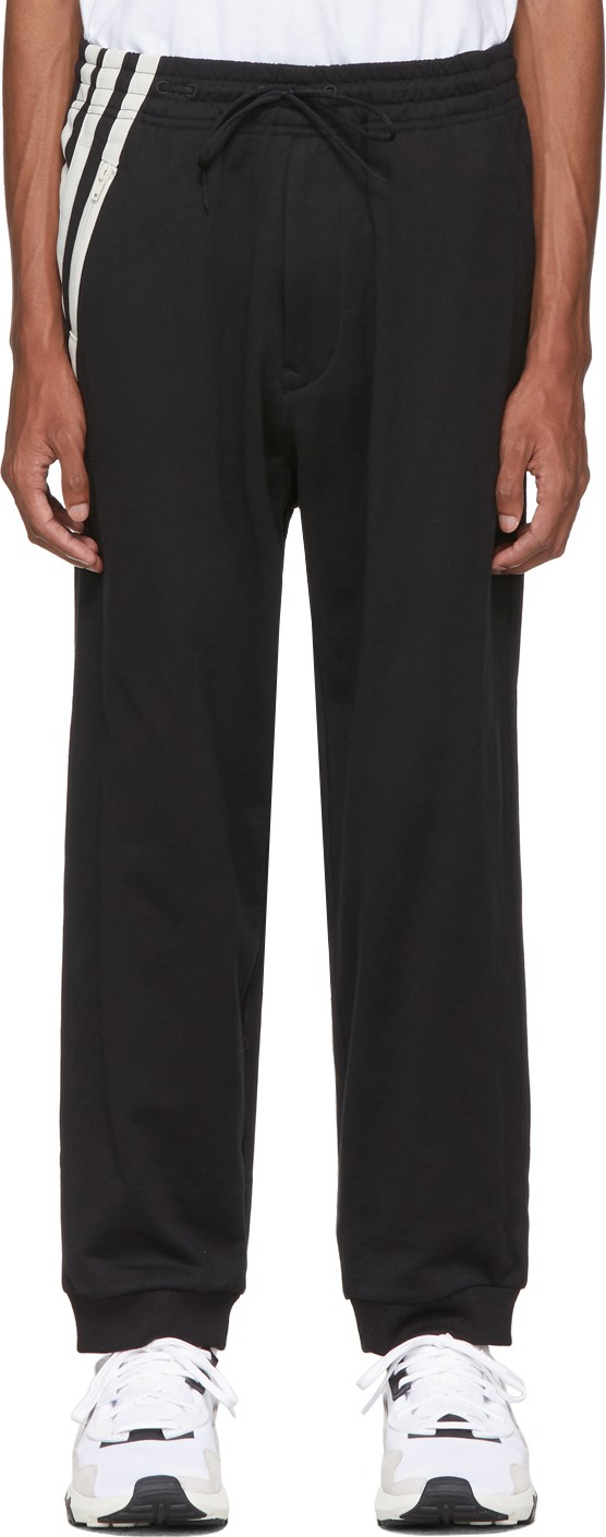 Y-3 Black 3-Stripes Cuff Lounge Pants