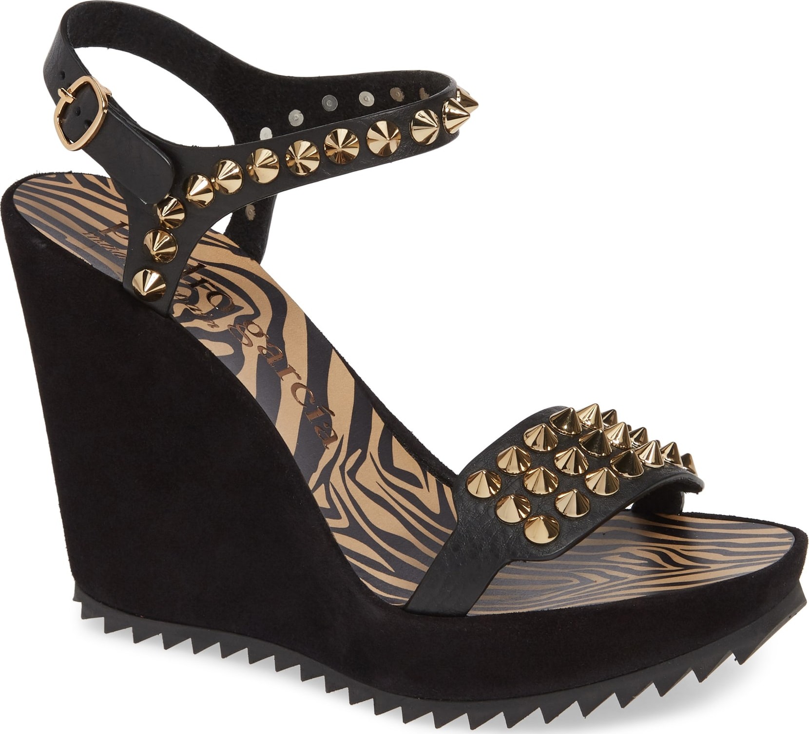 Pedro Garcia Voka Studded Wedge Sandal