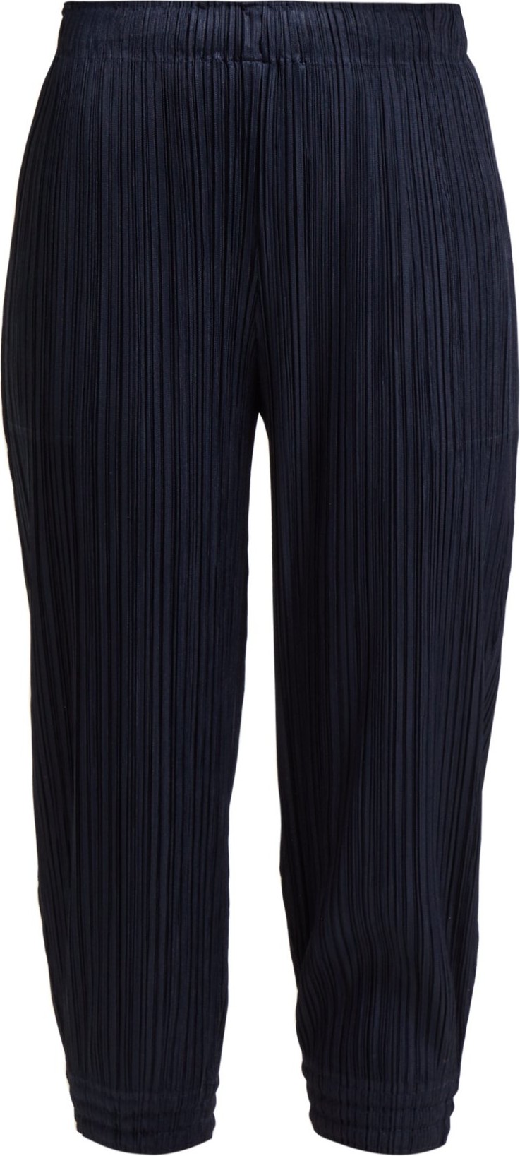 Pleats Please By Issey Miyake Pleated high-rise tapered trousers