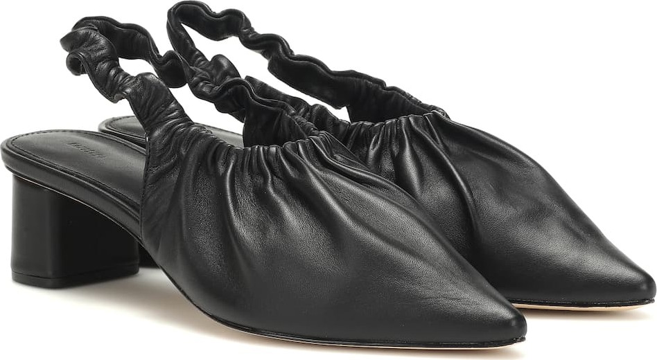 Nanushka Sha slingback leather pumps