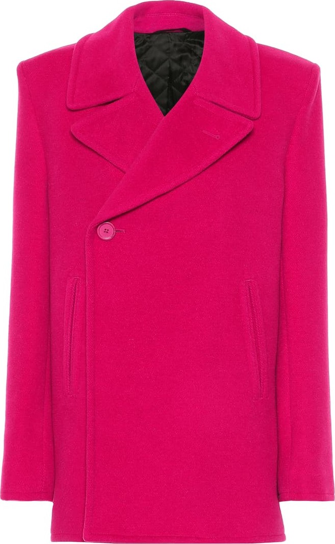 Balenciaga Camel wool-blend coat