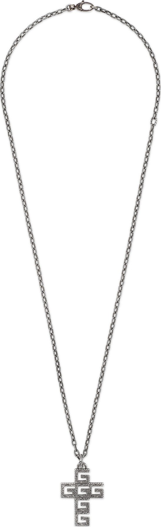 Gucci G-Cube Cross Pendant Necklace