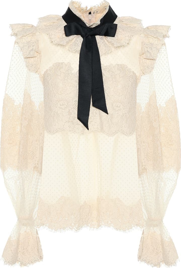 Zimmermann Espionage lace blouse