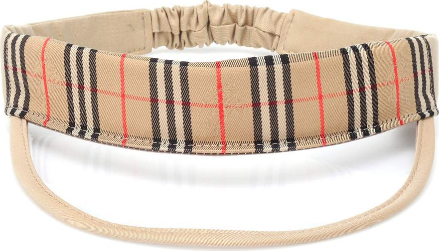Burberry London England 1983 Check gabardine visor