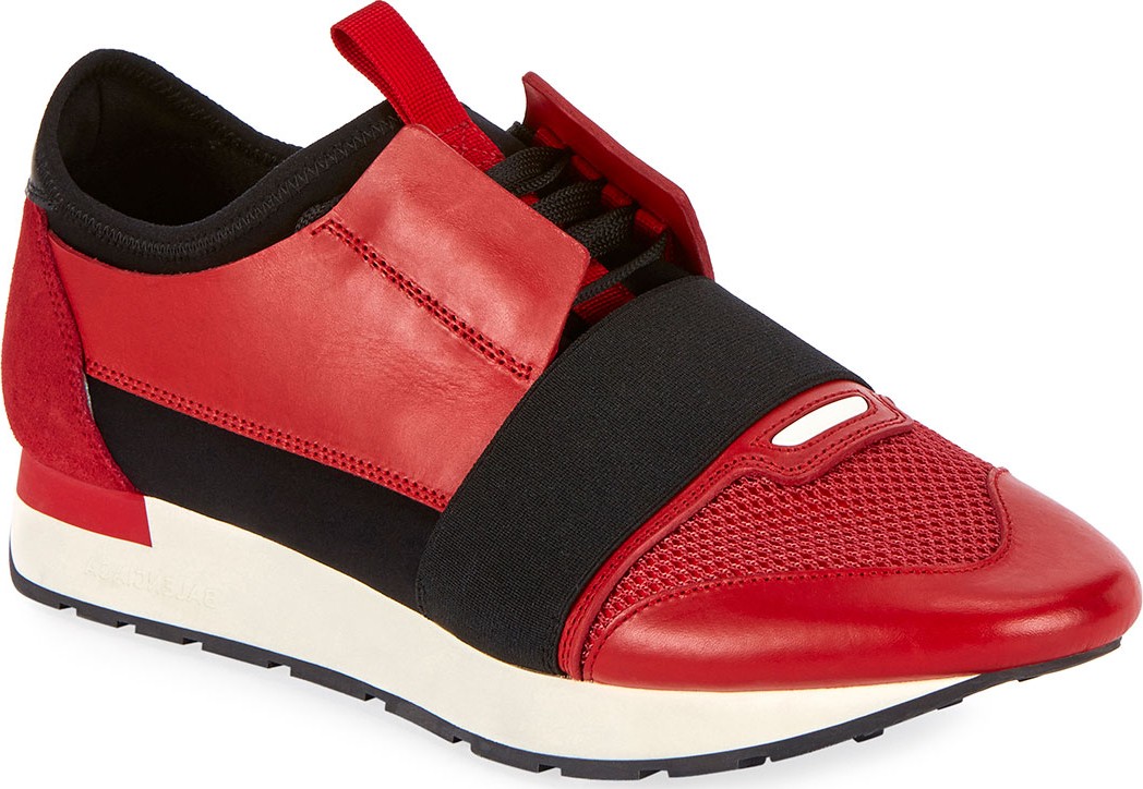 Balenciaga Men's Race Stretch-Sock Sneakers Balenciaga Men's Race Stretch-Sock Sneakers