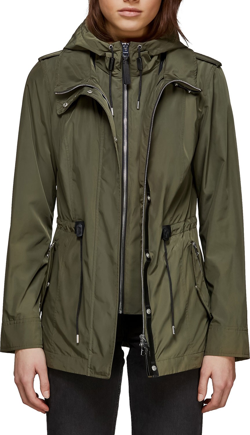 Mackage Melita Water-Resistant Jacket w/ Bib