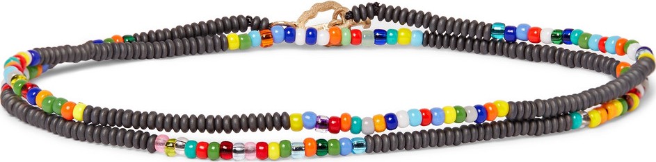 Luis Morais Bead and Gold Wrap Bracelet