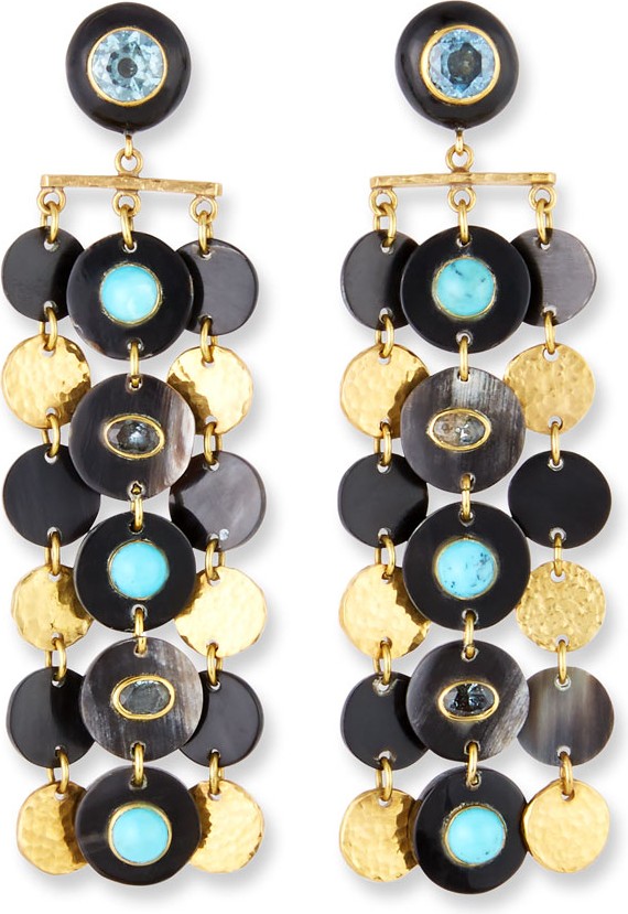 Ashley Pittman Pazia Disc-Dangle Earrings