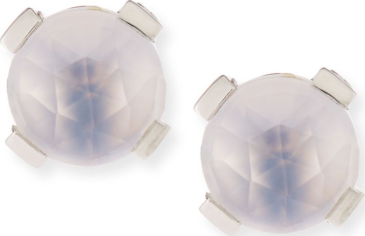 Stephen Dweck Round Quartz & Mother-of-Pearl Button Earrings