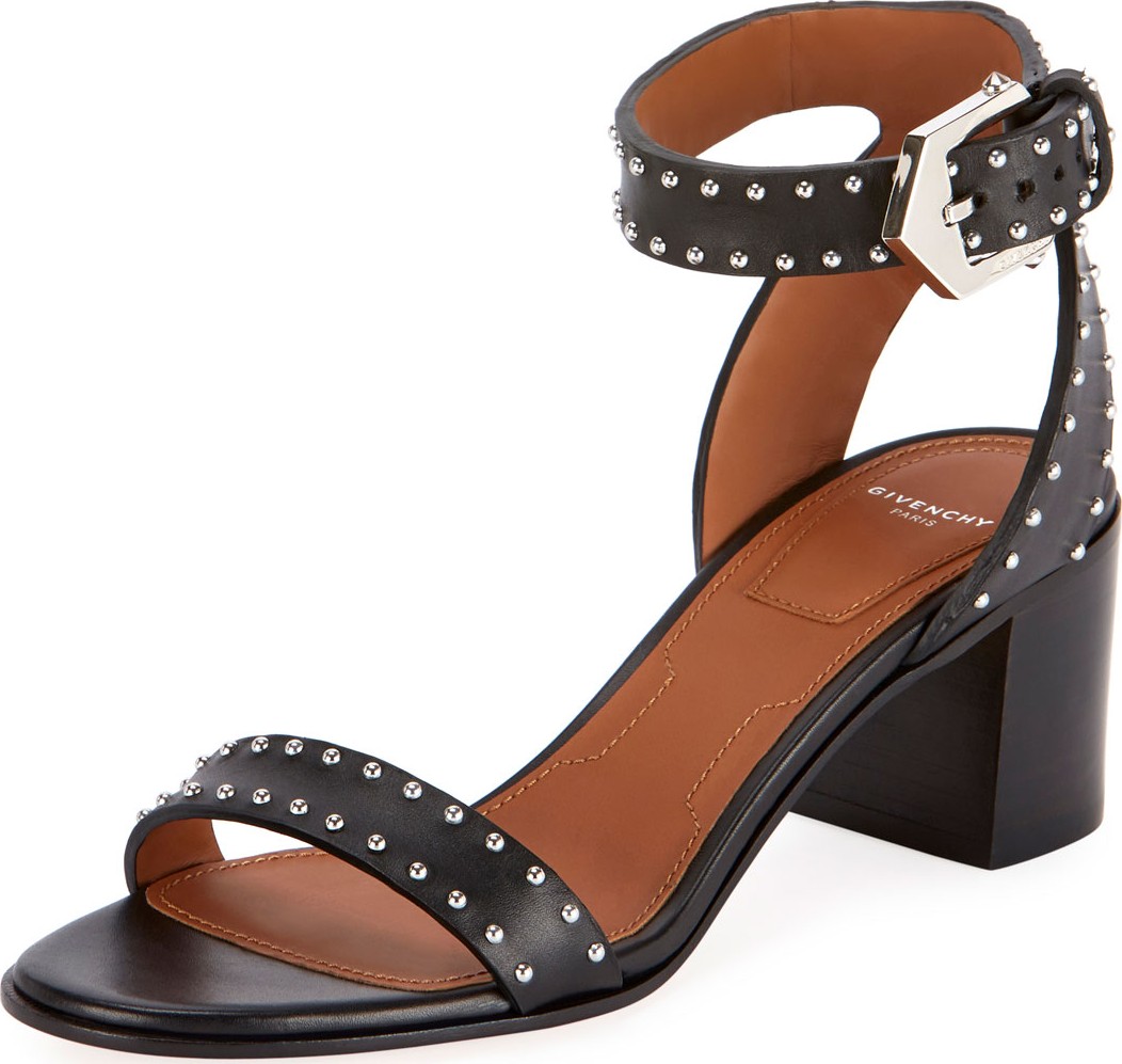 Givenchy Elegant Studded Leather Sandals