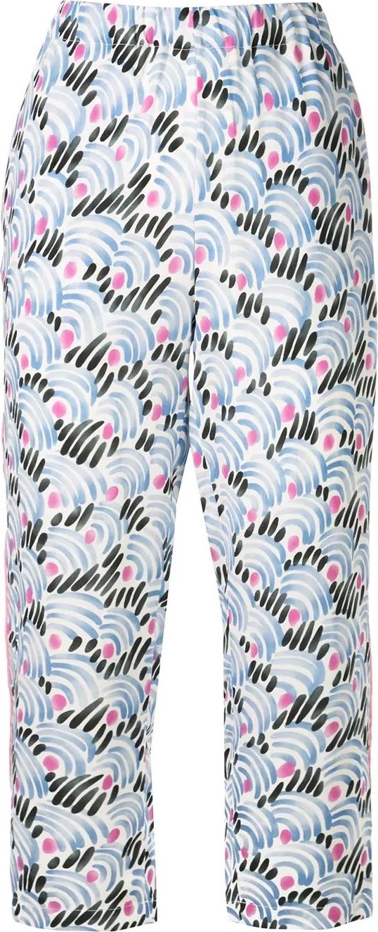 Marni printed cropped trousers