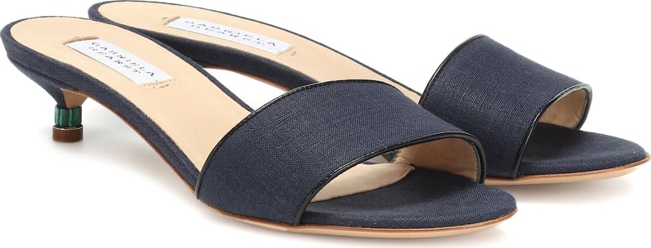 Gabriela Hearst Garcia linen and leather sandals