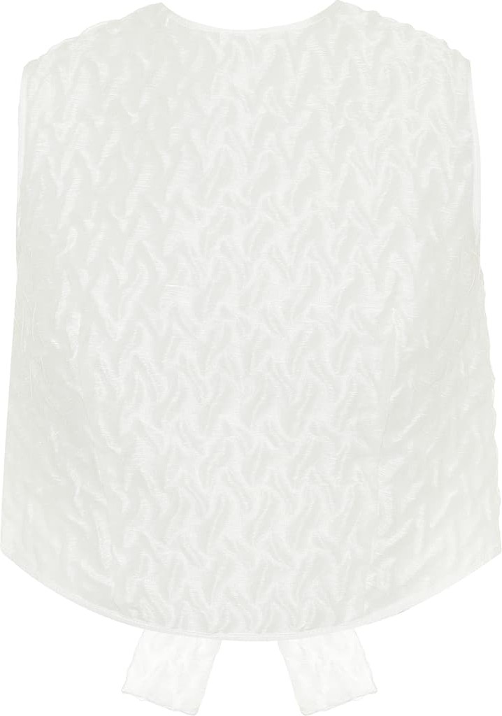 Cecilie Bahnsen Reeba linen plissé top