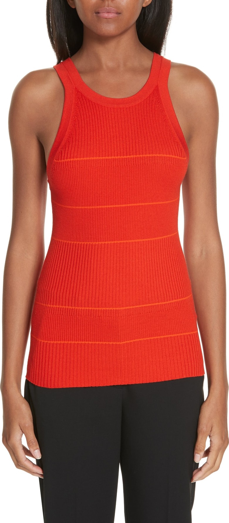 Proenza Schouler Rib Knit Silk Blend Tank