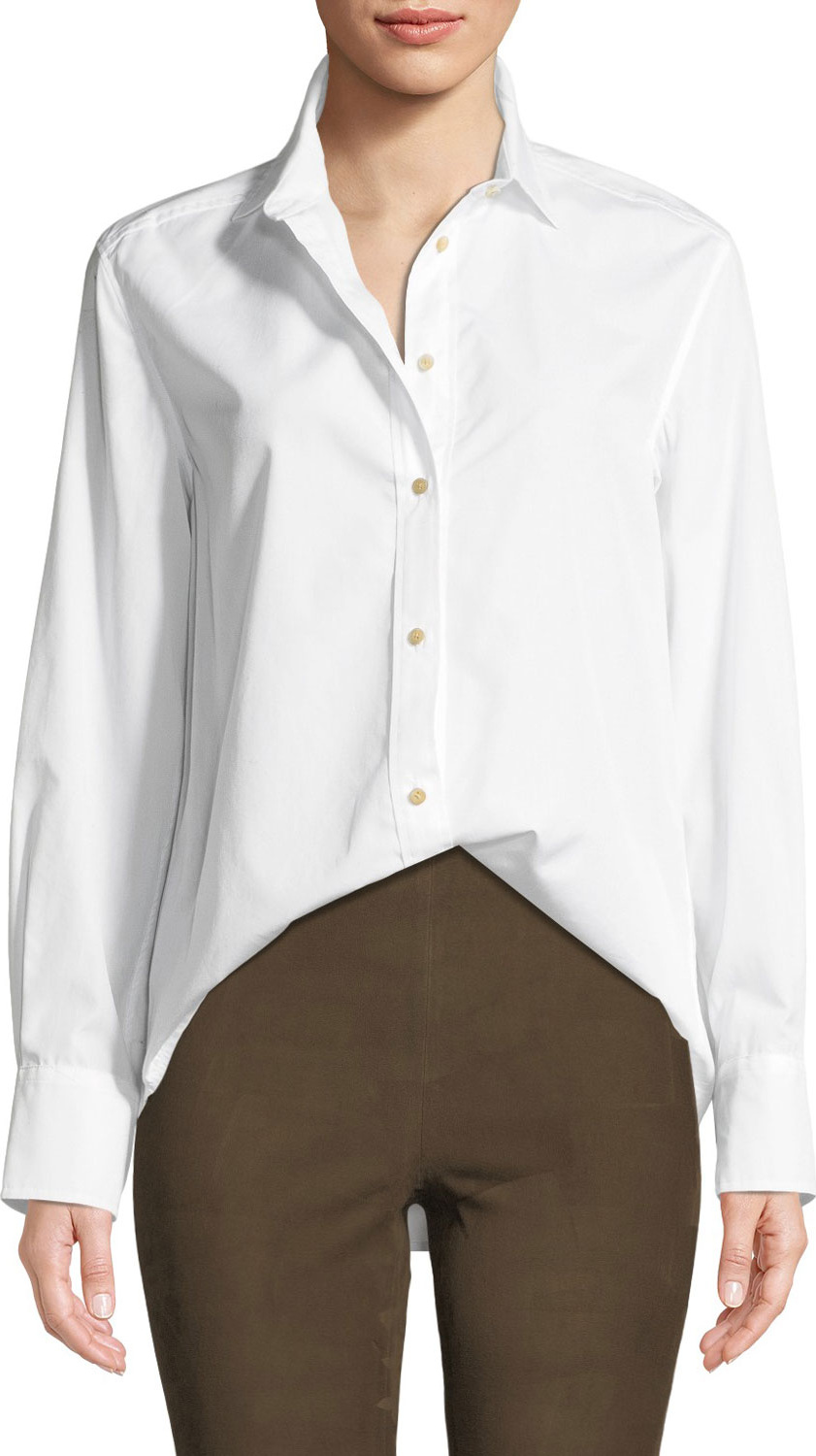 Vince Classic Long-Sleeve Button-Down Shirt