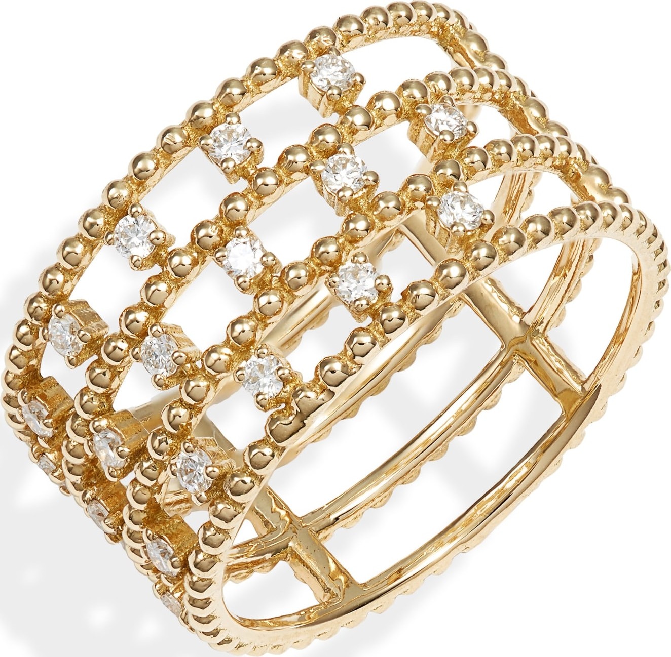 Bony Levy 18k Gold & Diamond Cage Ring