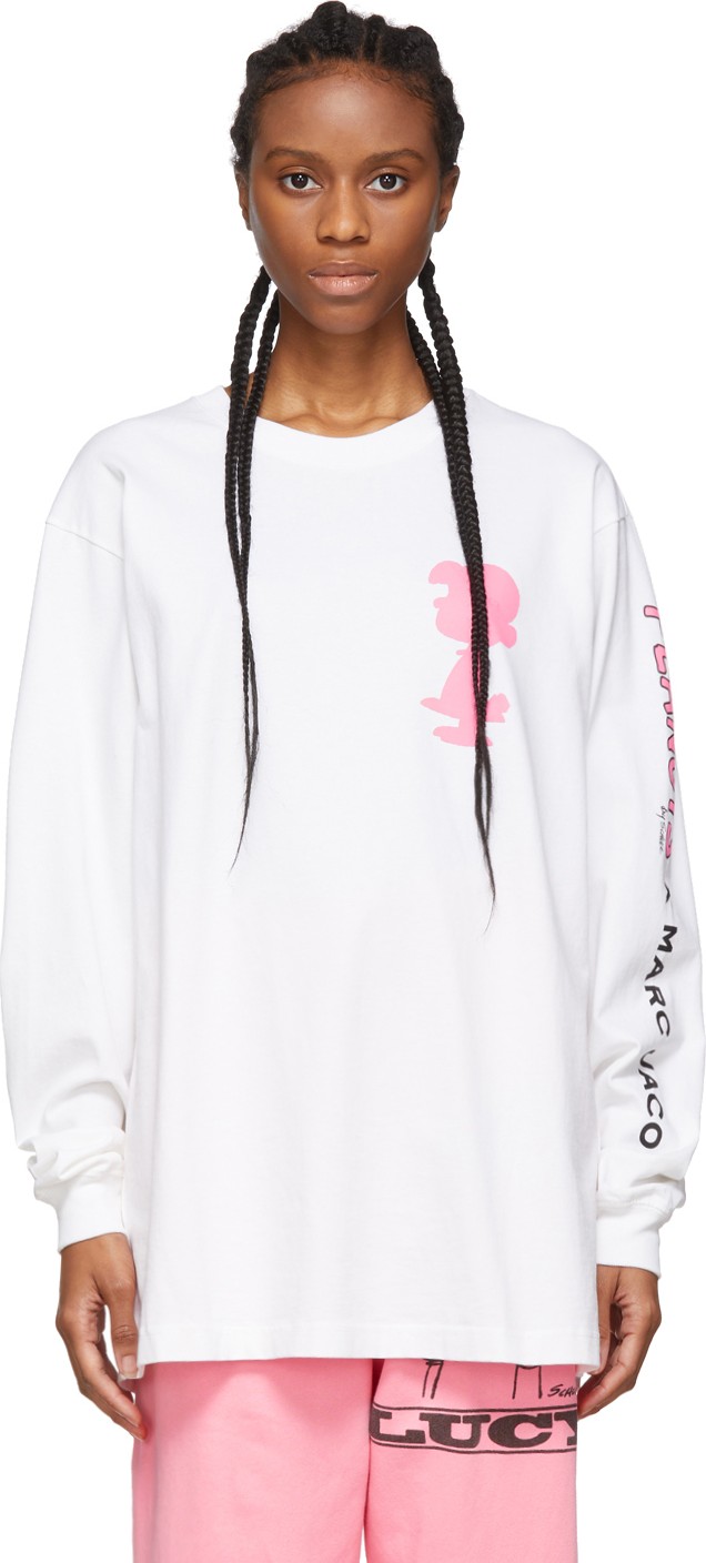 MARC JACOBS White Peanuts Edition Lucy Long Sleeve T-Shirt